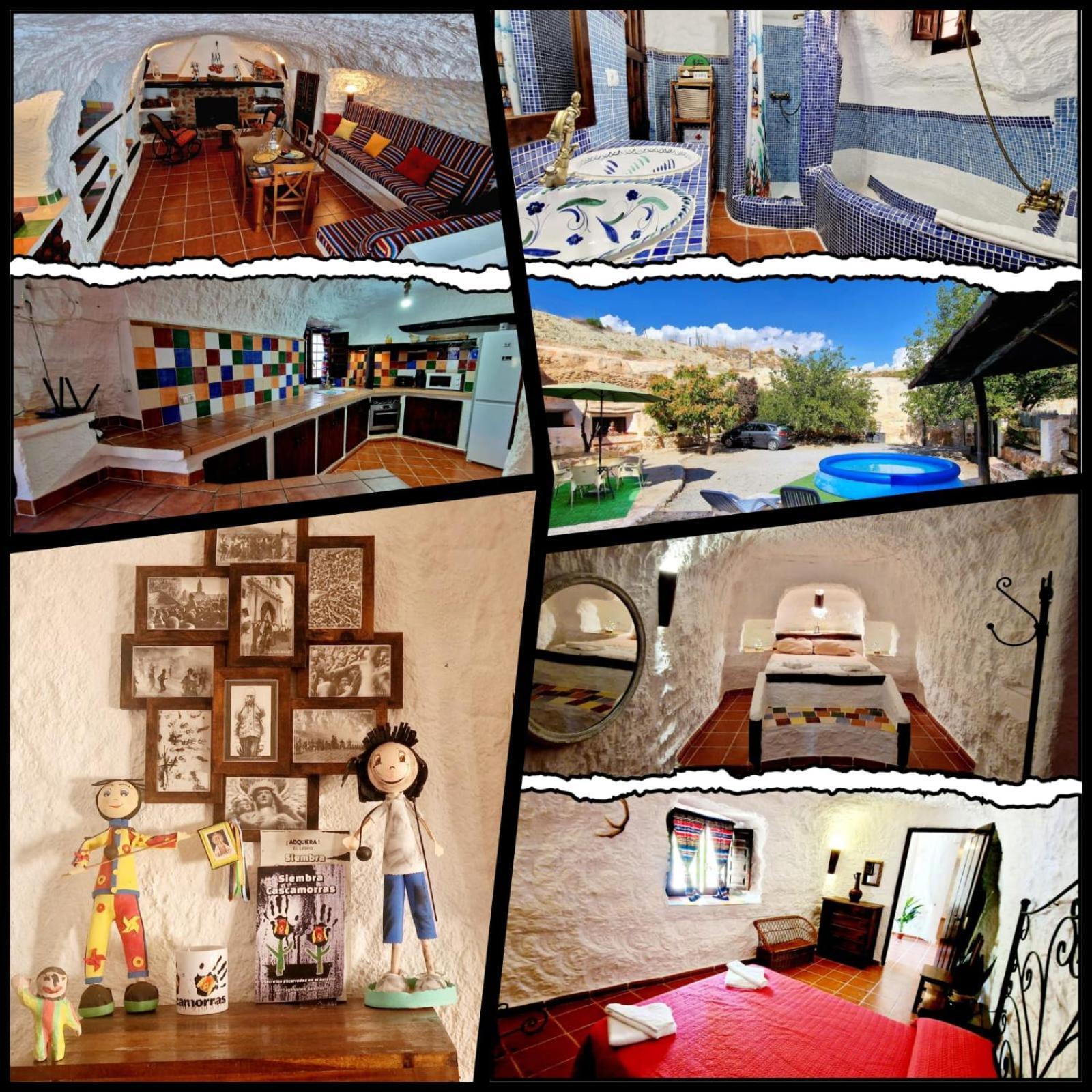 Casa Cueva Cascamorras "Capricho Andaluz" バサ エクステリア 写真