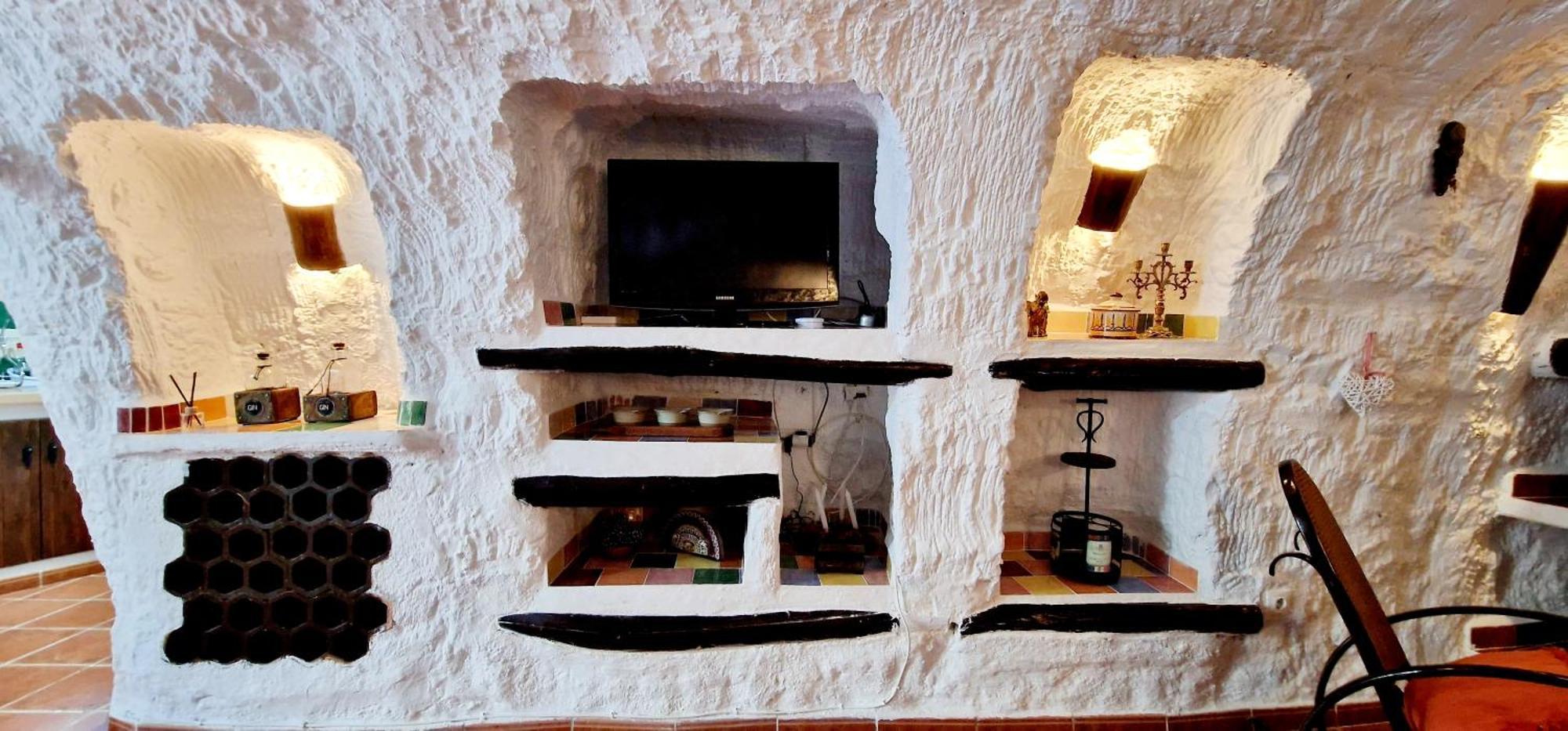 Casa Cueva Cascamorras "Capricho Andaluz" バサ エクステリア 写真